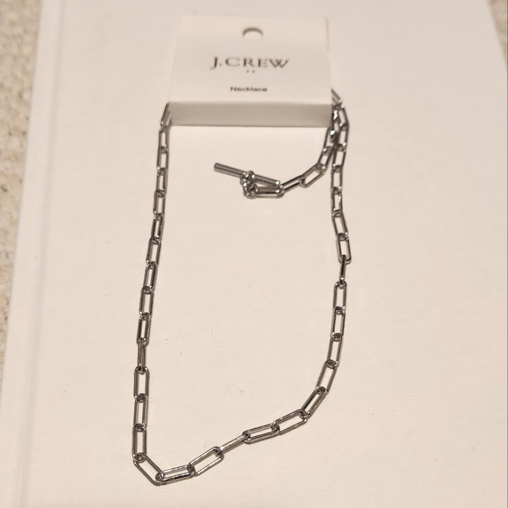 J crew chain link necklace